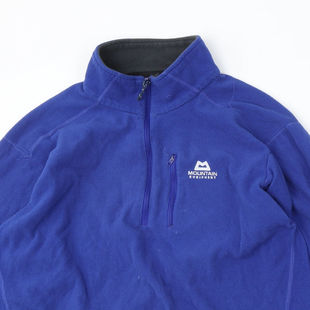 Mountain Equipment Mens Blue  Polyester Pullover Sweatshirt Size L