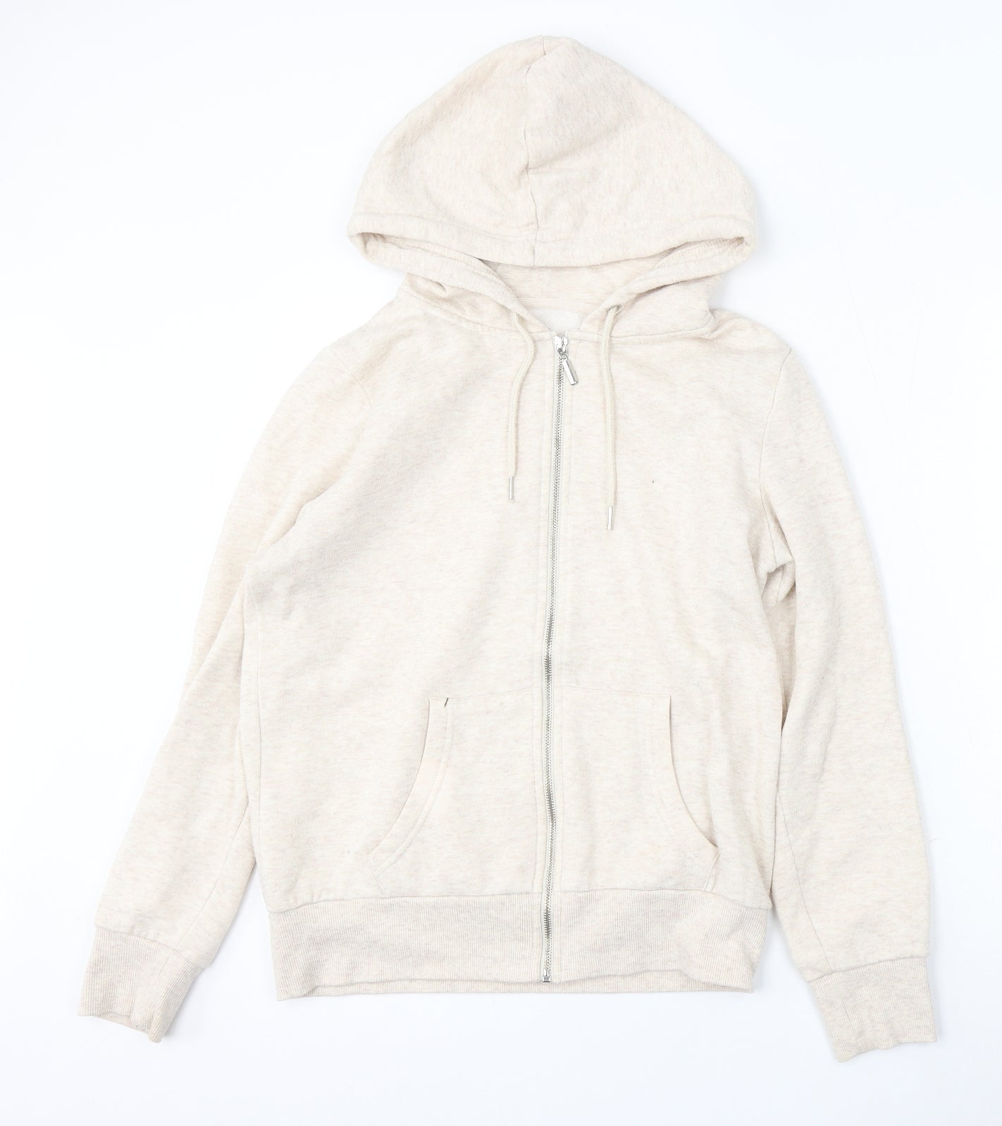 Atmosphere Womens Beige  Polyester Full Zip Hoodie Size 14  Zip