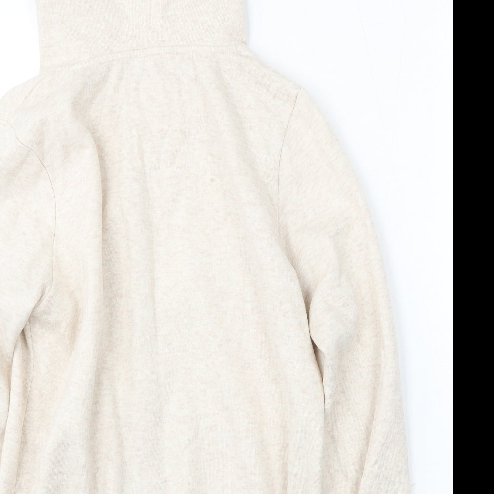 Atmosphere Womens Beige  Polyester Full Zip Hoodie Size 14  Zip