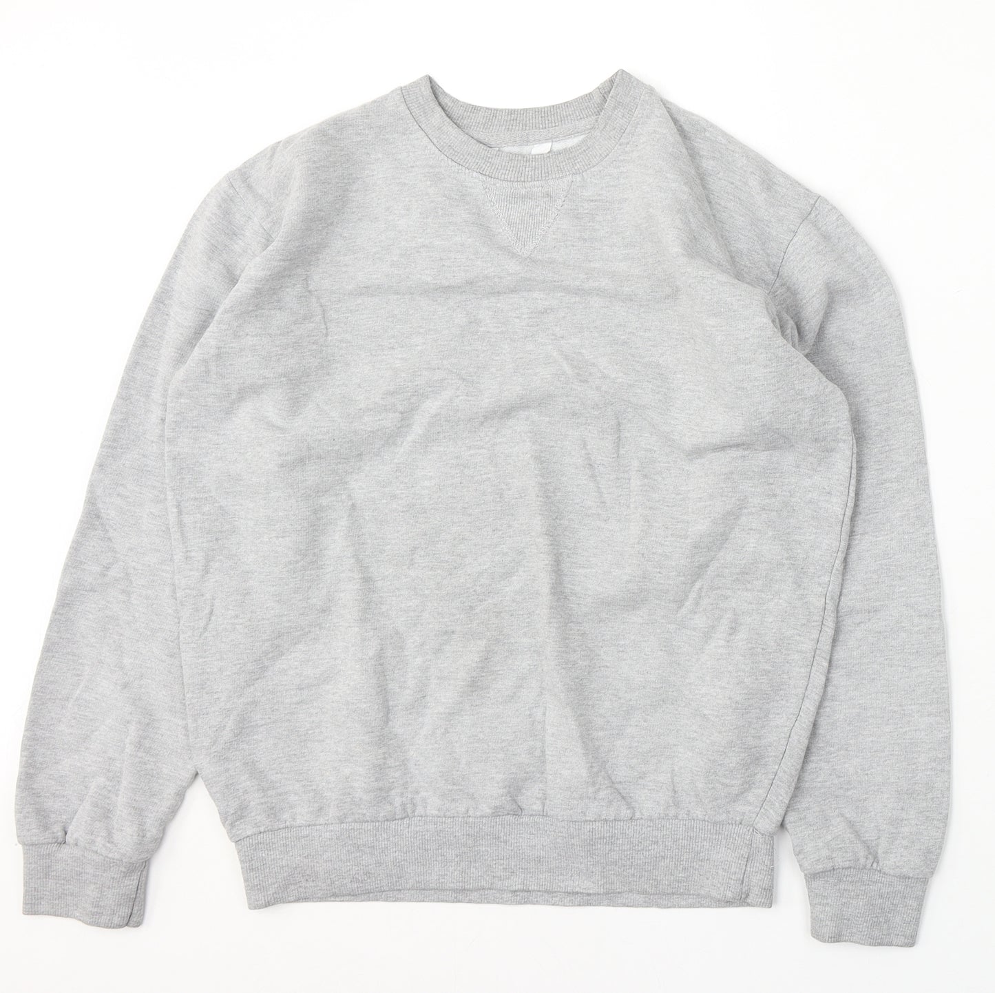 Pep&Co Womens Grey  Cotton Pullover Sweatshirt Size S