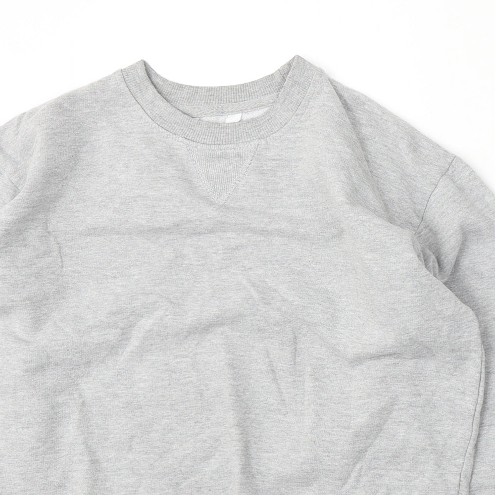 Pep&Co Womens Grey  Cotton Pullover Sweatshirt Size S