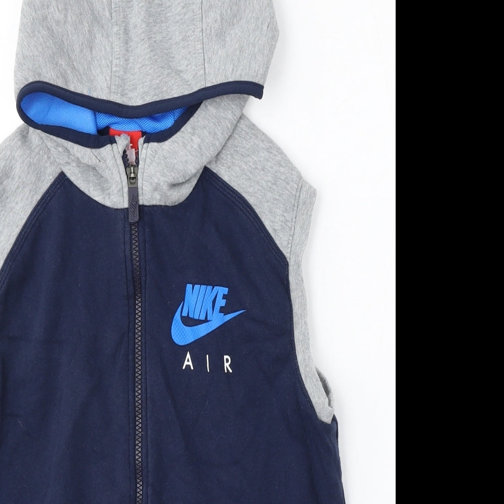 Nike Boys Blue   Gilet Coat Size 13-14 Years  Zip