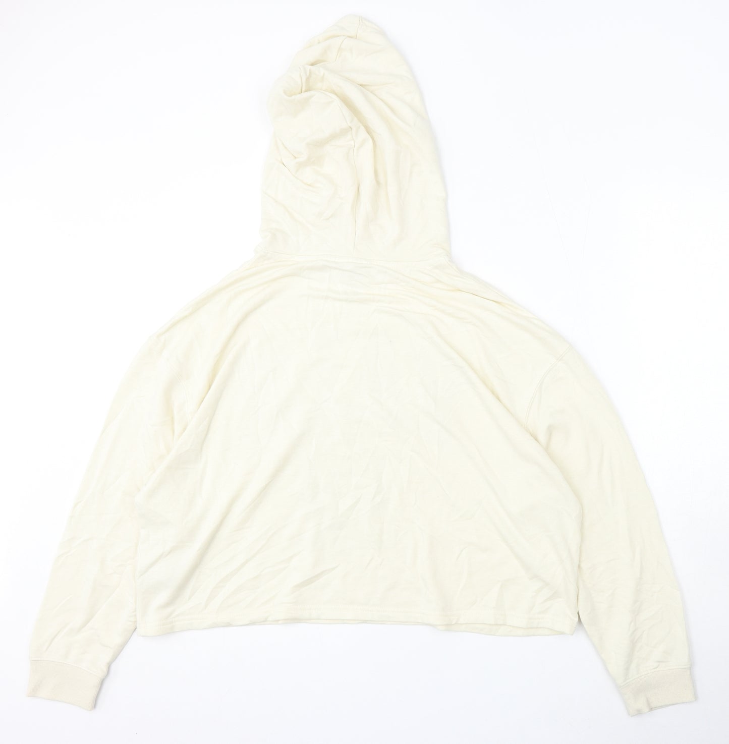 Primark Womens Ivory  Viscose Pullover Hoodie Size S