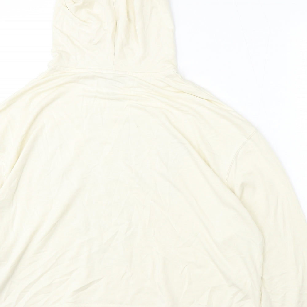 Primark Womens Ivory  Viscose Pullover Hoodie Size S