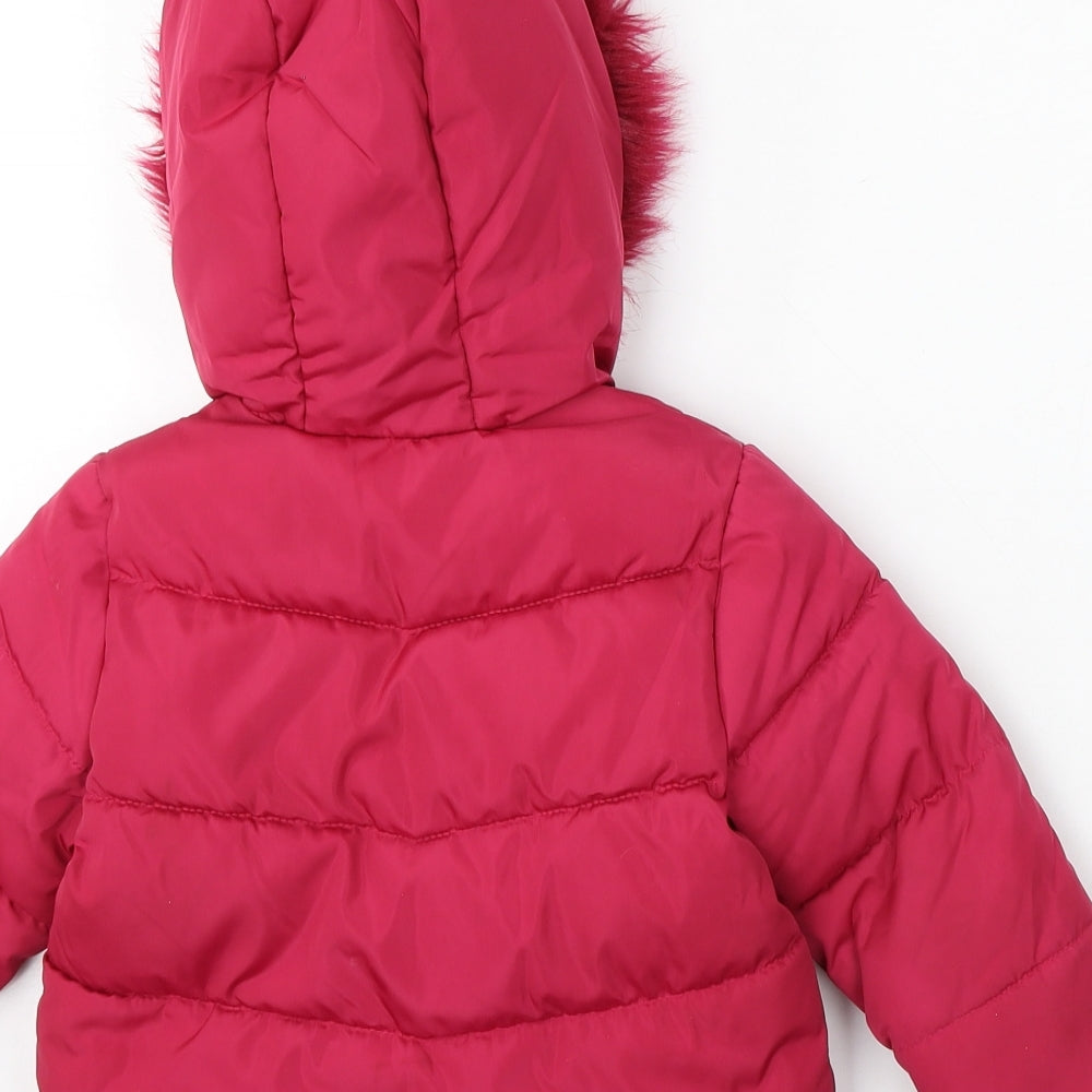 TU Girls Pink   Jacket  Size 12-18 Months   Zip