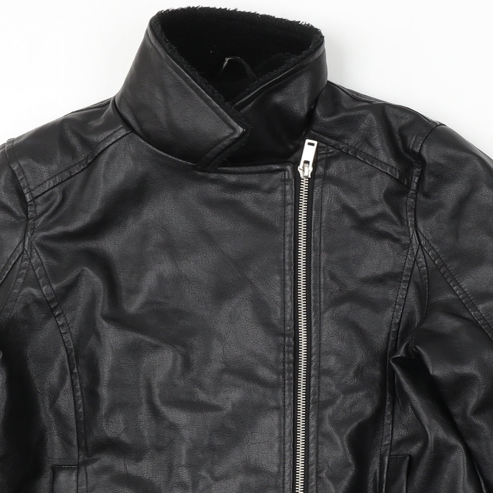 George Girls Black   Jacket  Size 11-12 Years  Zip