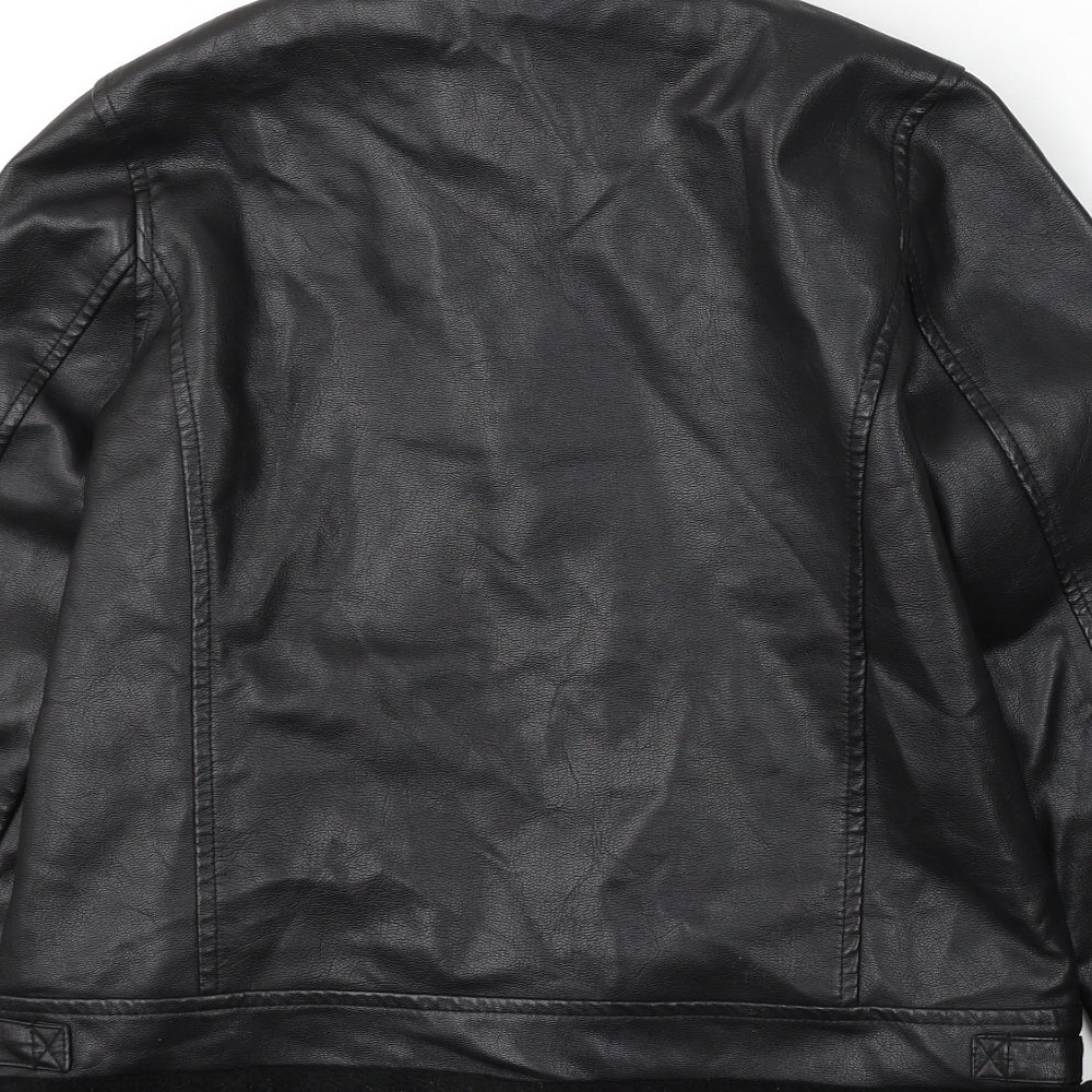 George Girls Black   Jacket  Size 11-12 Years  Zip