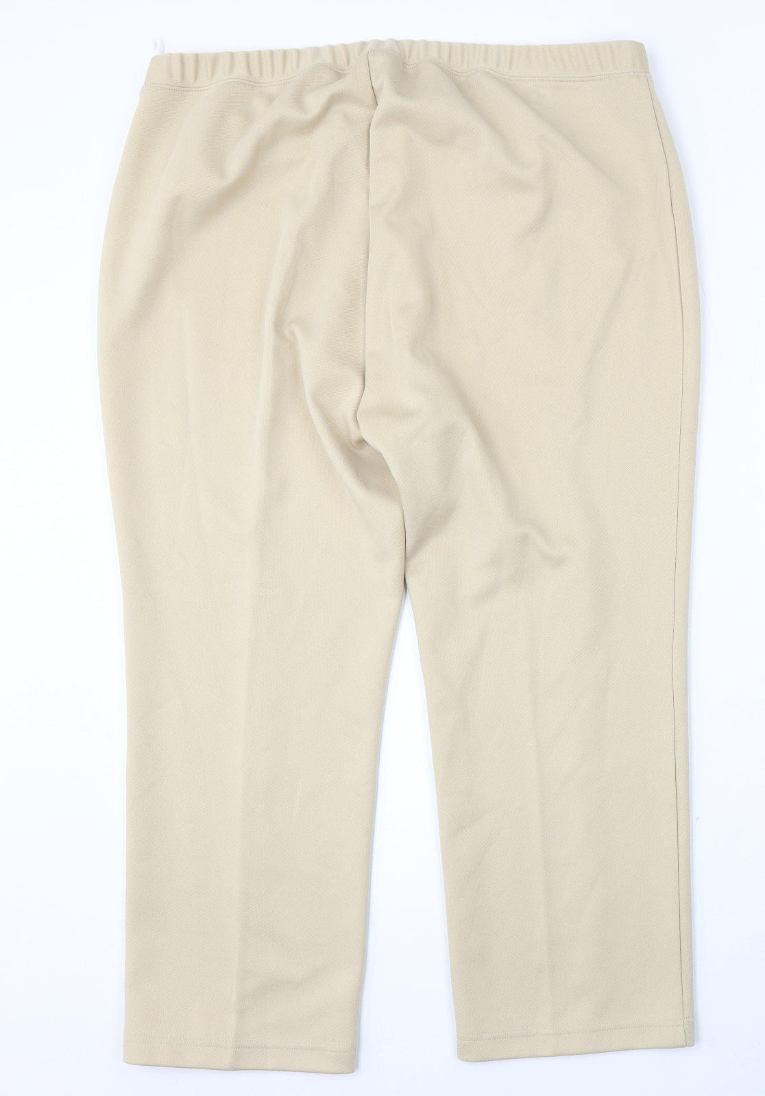 Damart Womens Beige  Polyester Trousers  Size 24 L27 in Regular