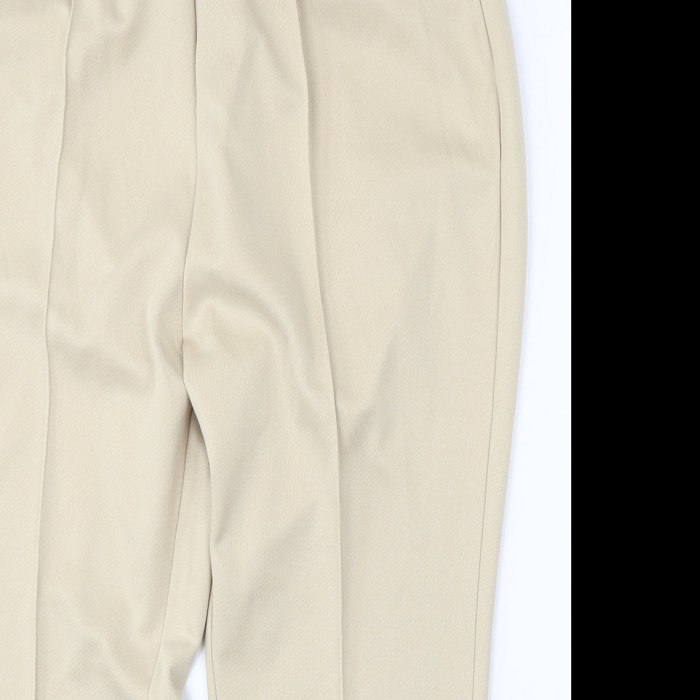 Damart Womens Beige  Polyester Trousers  Size 24 L27 in Regular
