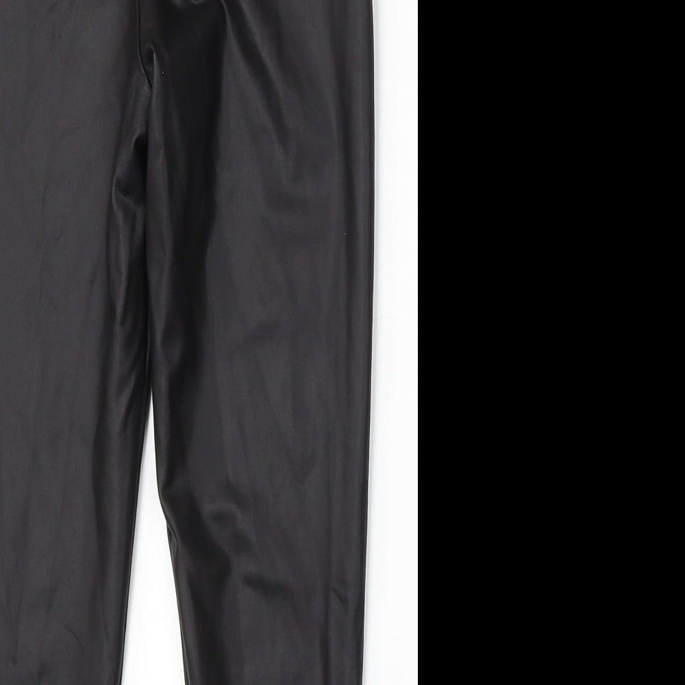 Primark Girls Black  Polyester Jogger Trousers Size 10-11 Years  Regular