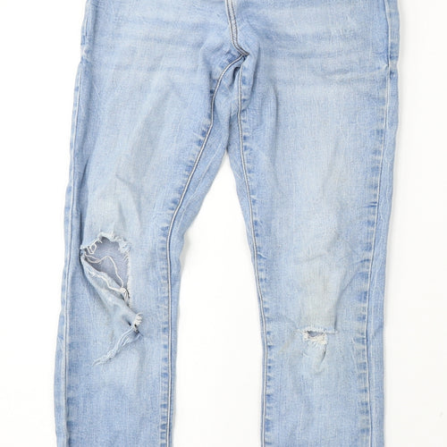 River Island Girls Blue  Cotton Straight Jeans Size 11 Years  Regular