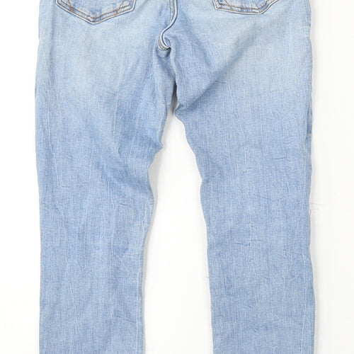 River Island Girls Blue  Cotton Straight Jeans Size 11 Years  Regular