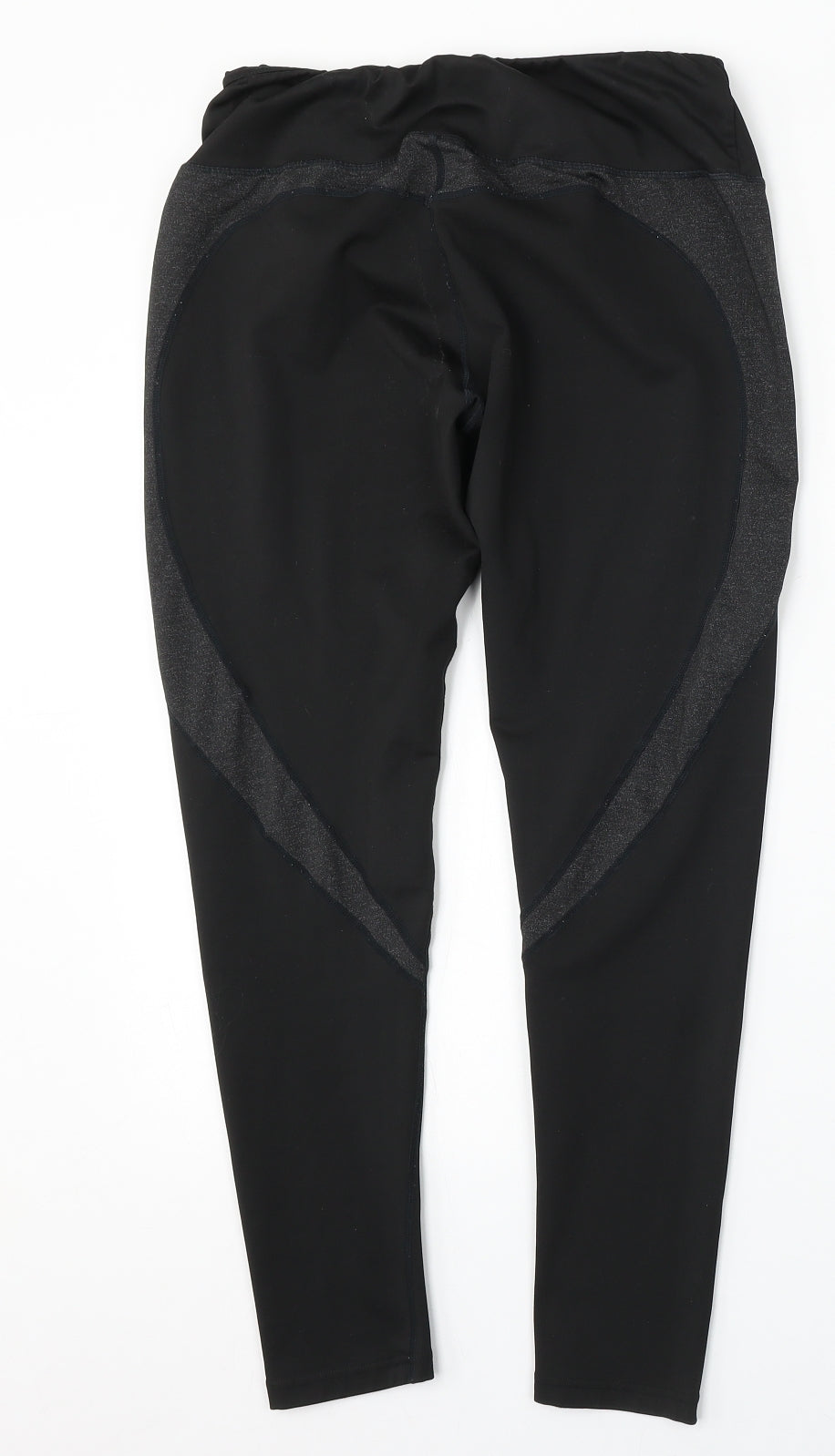 Preworn Womens Black  Polyester Jogger Leggings Size L L28 in Regular