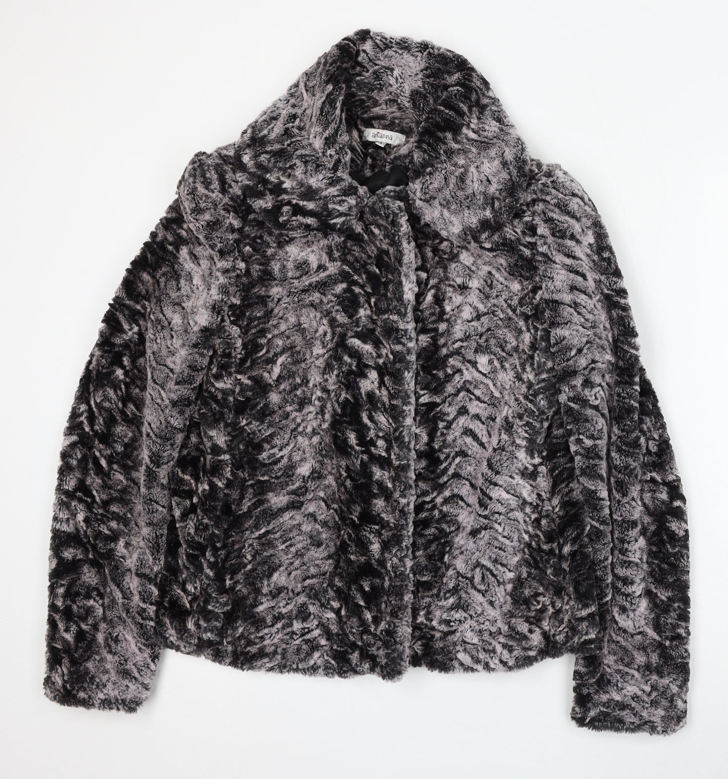 Arianna Womens Silver   Jacket  Size 8  Hook & Eye