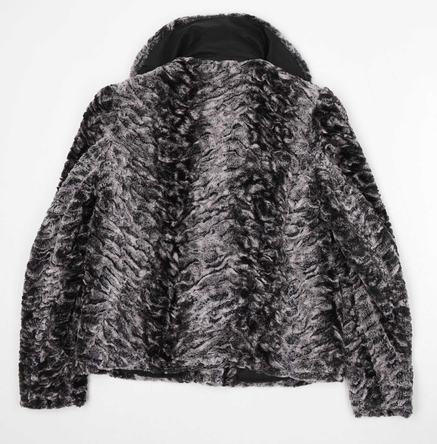 Arianna Womens Silver   Jacket  Size 8  Hook & Eye