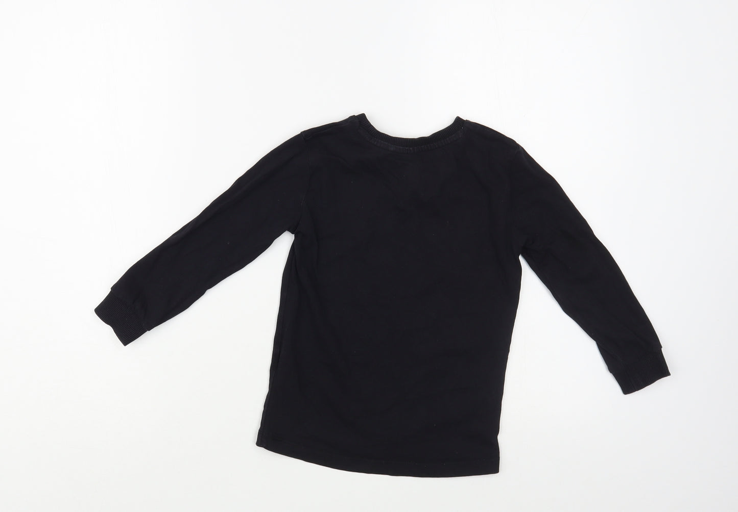 NEXT Boys Black  Cotton Pullover T-Shirt Size 4 Years Crew Neck Pullover - Sonic The Hedgehog
