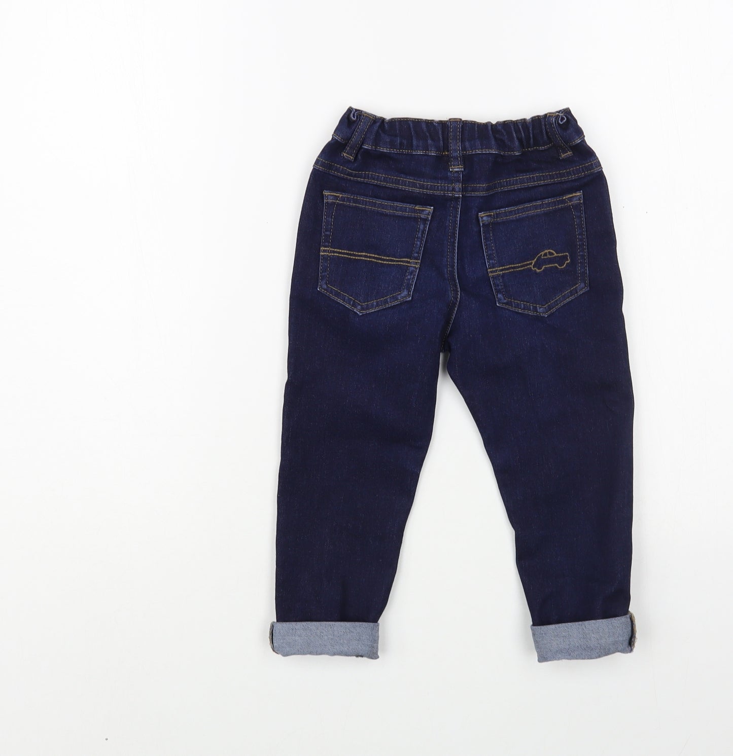 NEXT Boys Blue  Cotton Straight Jeans Size 2-3 Years  Regular Button