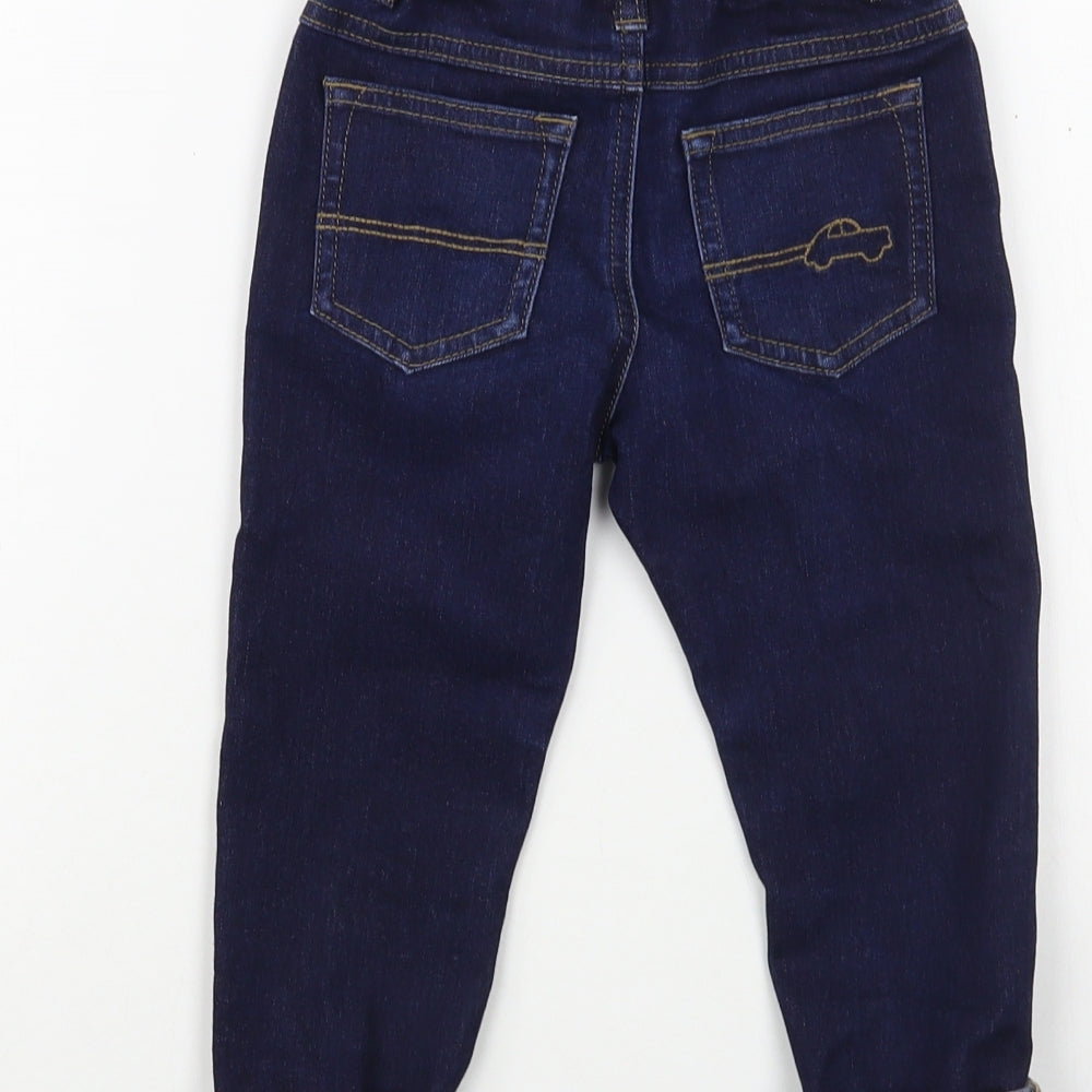 NEXT Boys Blue  Cotton Straight Jeans Size 2-3 Years  Regular Button