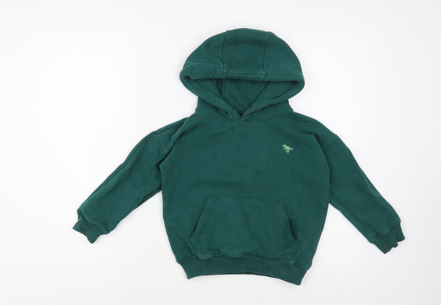 NEXT Boys Green  Cotton Pullover Hoodie Size 4-5 Years  Pullover