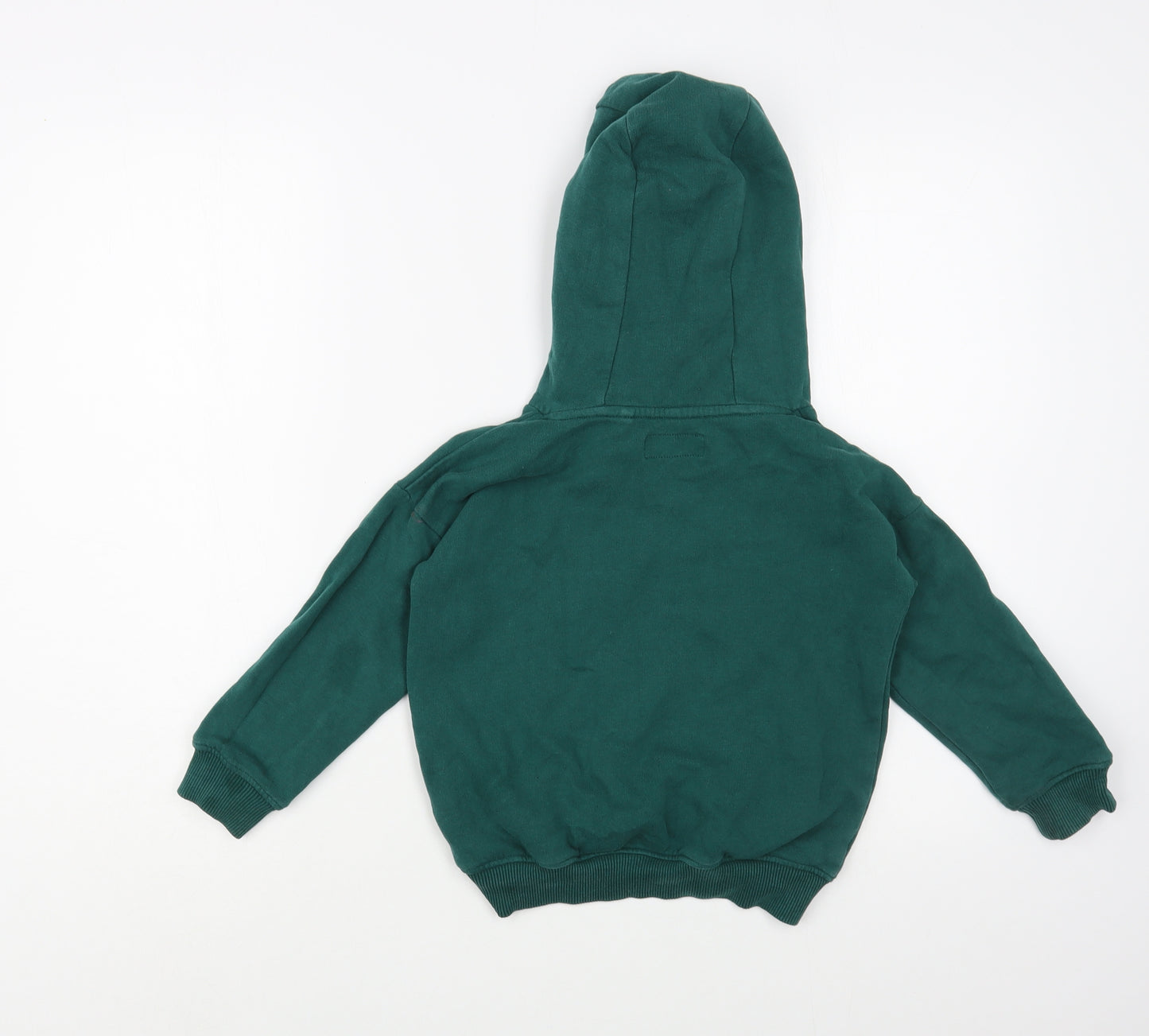 NEXT Boys Green  Cotton Pullover Hoodie Size 4-5 Years  Pullover