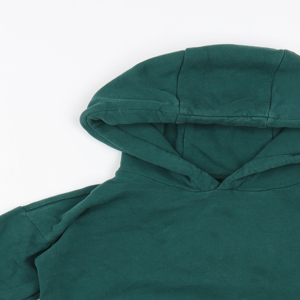 NEXT Boys Green  Cotton Pullover Hoodie Size 4-5 Years  Pullover