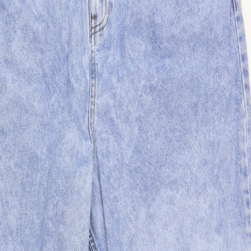 ASOS Womens Blue  Cotton Mom Jeans Size 36 in L32 in Regular Button