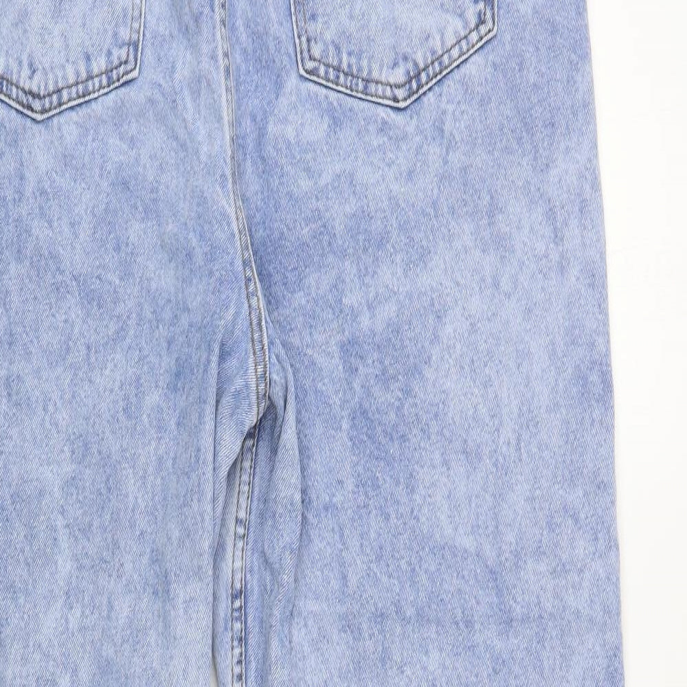 ASOS Womens Blue  Cotton Mom Jeans Size 36 in L32 in Regular Button