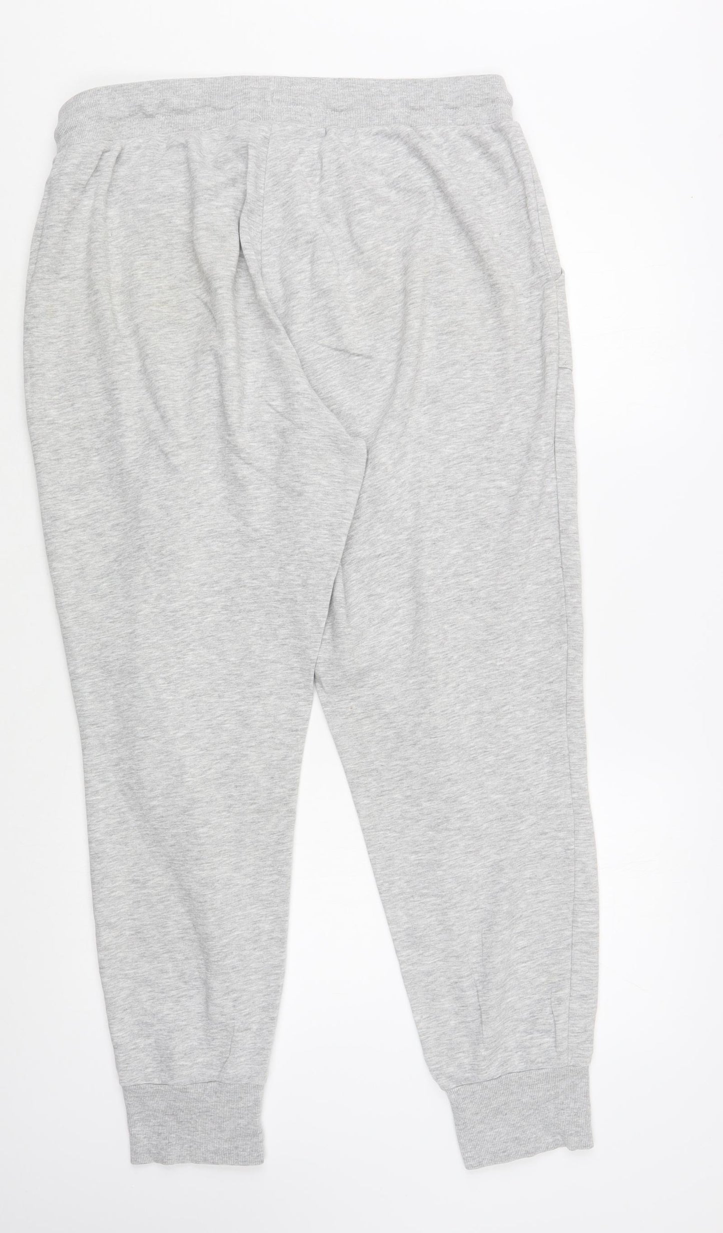 George Womens Grey  Cotton Jogger Trousers Size L L28 in Regular Drawstring
