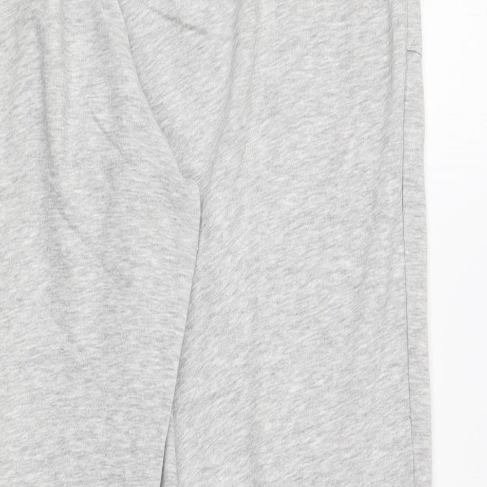 George Womens Grey  Cotton Jogger Trousers Size L L28 in Regular Drawstring