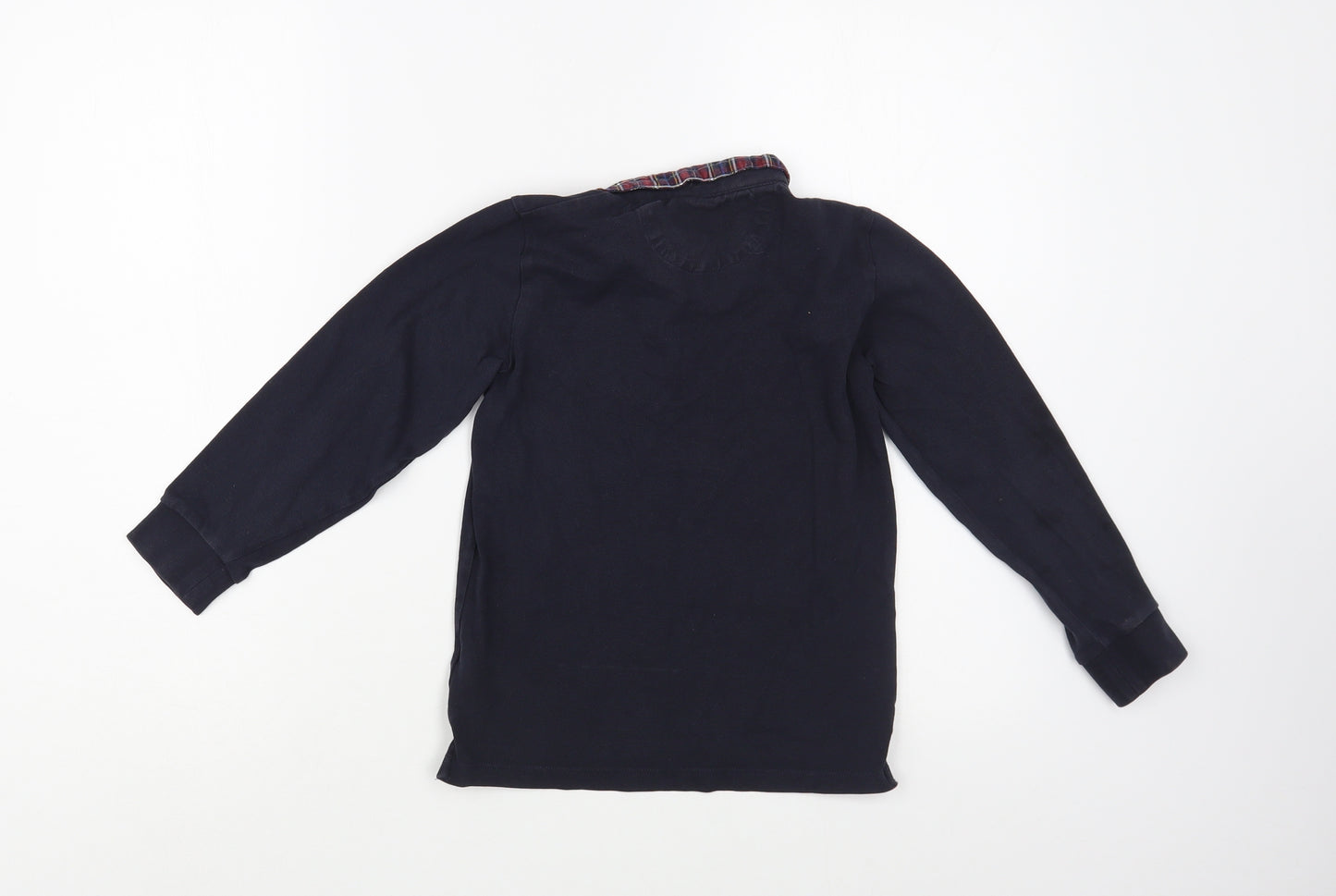NEXT Boys Blue  Cotton Basic Polo Size 6 Years Collared Button