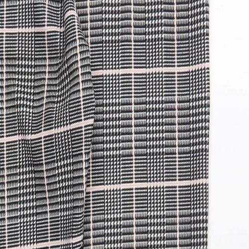 PRETTY LITTLE THING  Womens Grey Plaid Polyester Jegging Leggings Size 4 L32 in