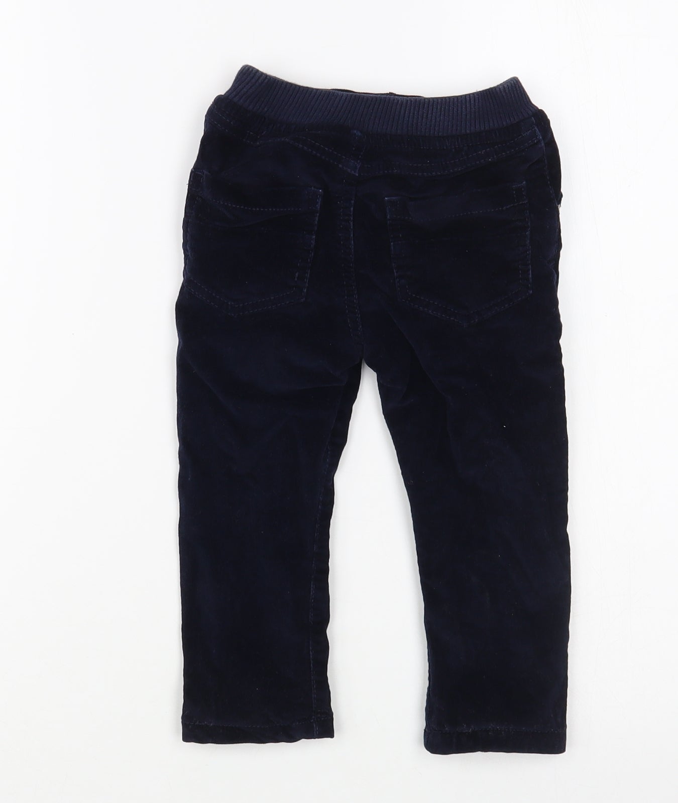 Dunnes Stores Baby Blue  Cotton Jogger Trousers Size 12-18 Months  Snap