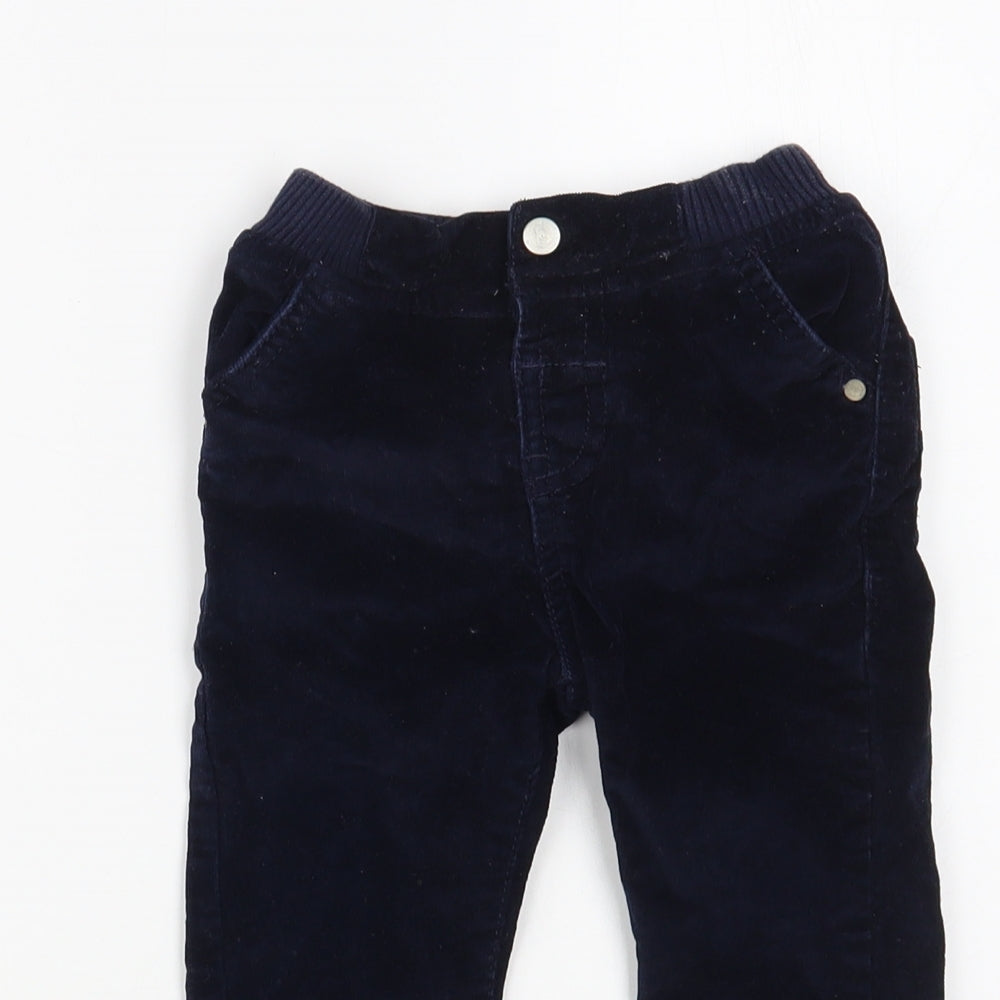 Dunnes Stores Baby Blue  Cotton Jogger Trousers Size 12-18 Months  Snap