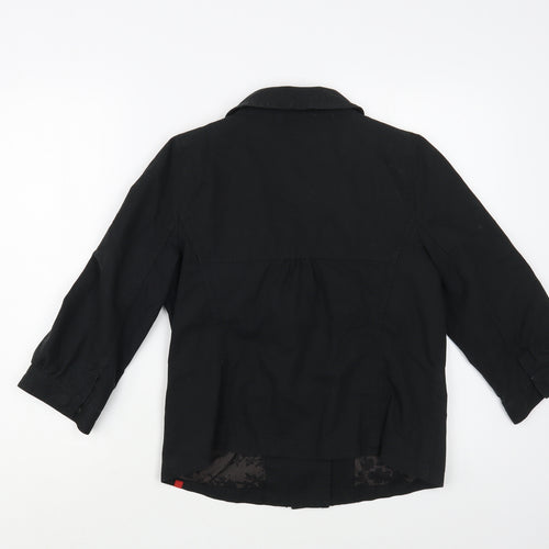 Esprit Womens Black   Jacket  Size S  Button