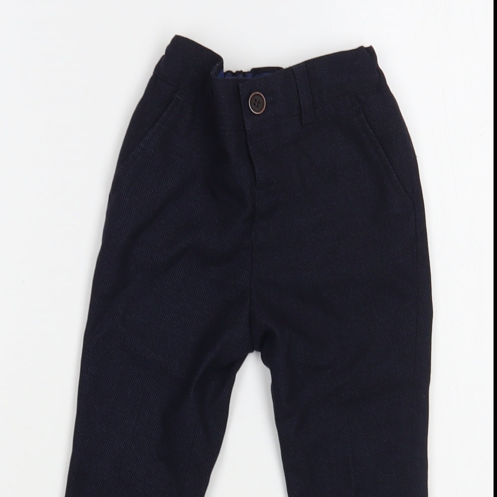 NEXT Boys Blue  Polyester Dress Pants Trousers Size 2-3 Years  Regular Button