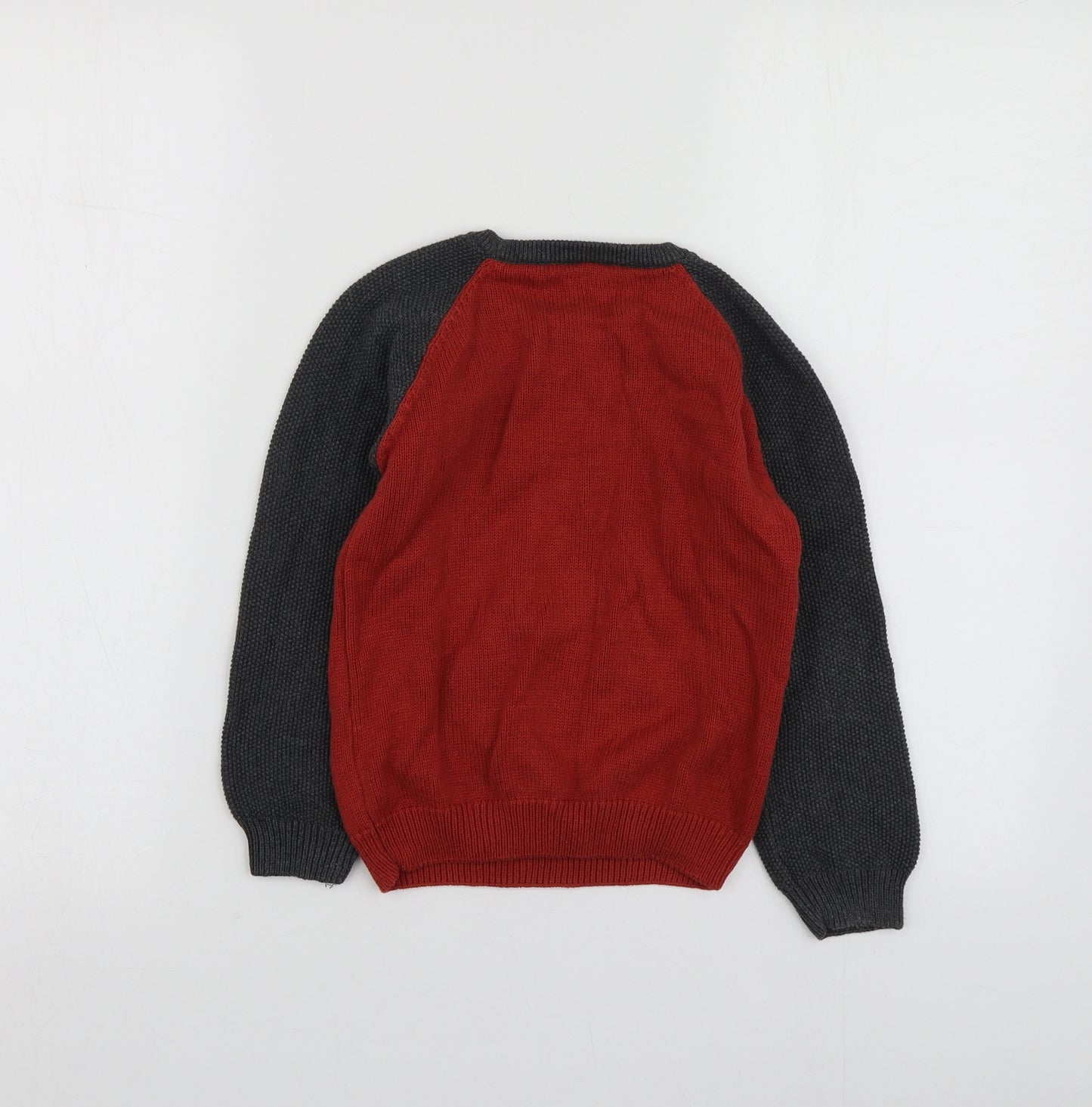 George Boys Multicoloured Round Neck Geometric Cotton Pullover Jumper Size 3-4 Years