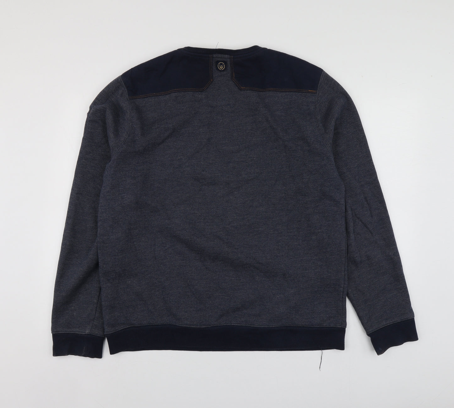 Duck and Cover Mens Blue  Cotton Pullover Hoodie Size 2XL