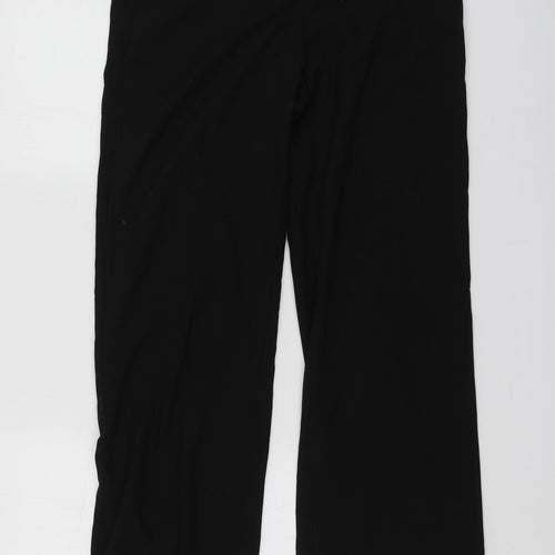 NEXT Womens Black  Polyester Trousers  Size 8 L29 in Regular