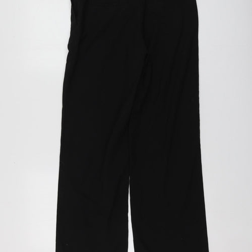 NEXT Womens Black  Polyester Trousers  Size 8 L29 in Regular