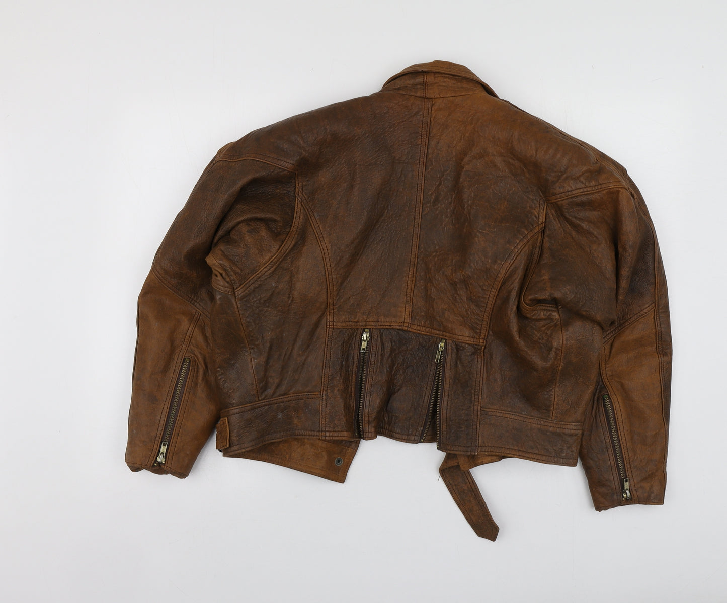 Real Leather Womens Brown   Jacket  Size M
