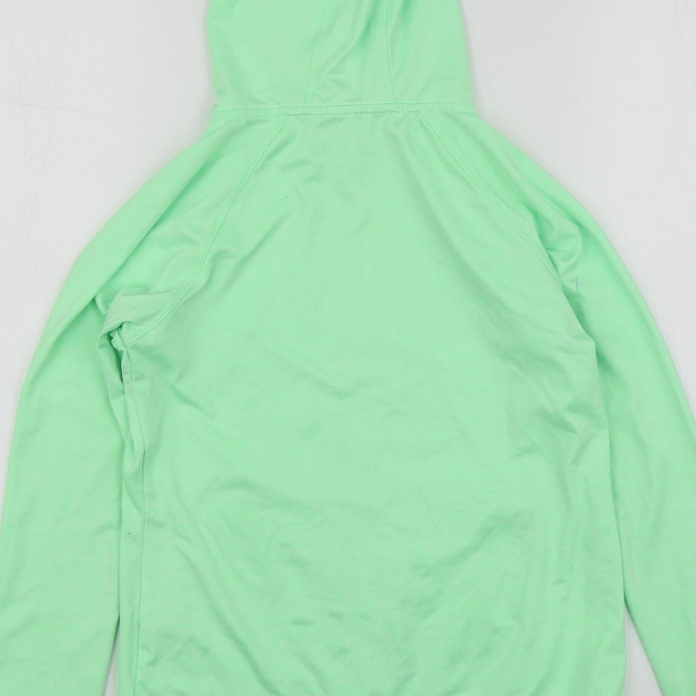 Dunnes Stores Girls Green  Polyester Full Zip Hoodie Size 9-10 Years