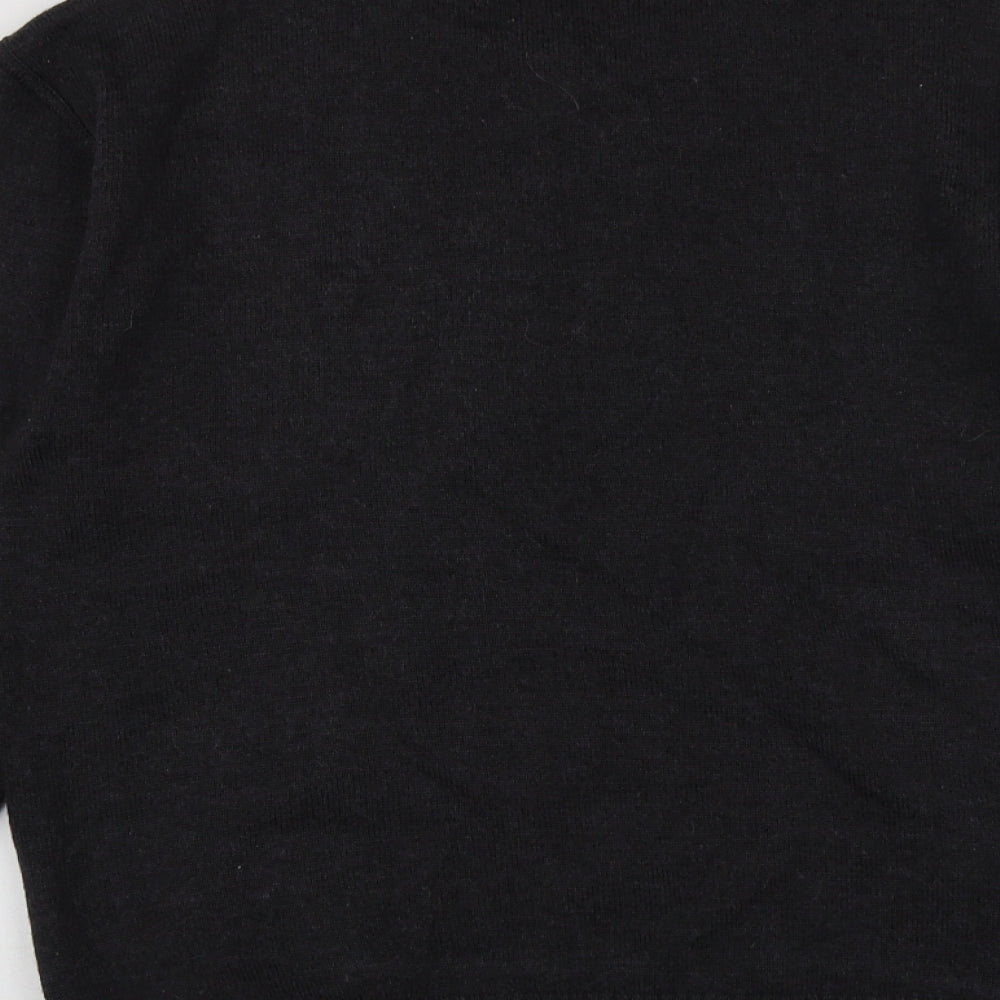 Petter Gribby Mens Grey Round Neck Geometric Wool Pullover Jumper Size L