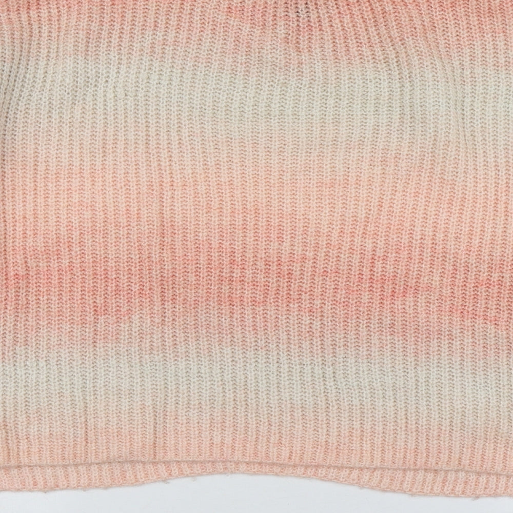 New Look Womens Pink Round Neck  Acrylic Pullover Jumper Size S