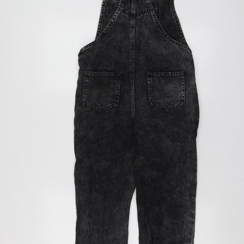 NEXT Boys Grey  Cotton Dungarees Trousers Size 10 Years  Regular