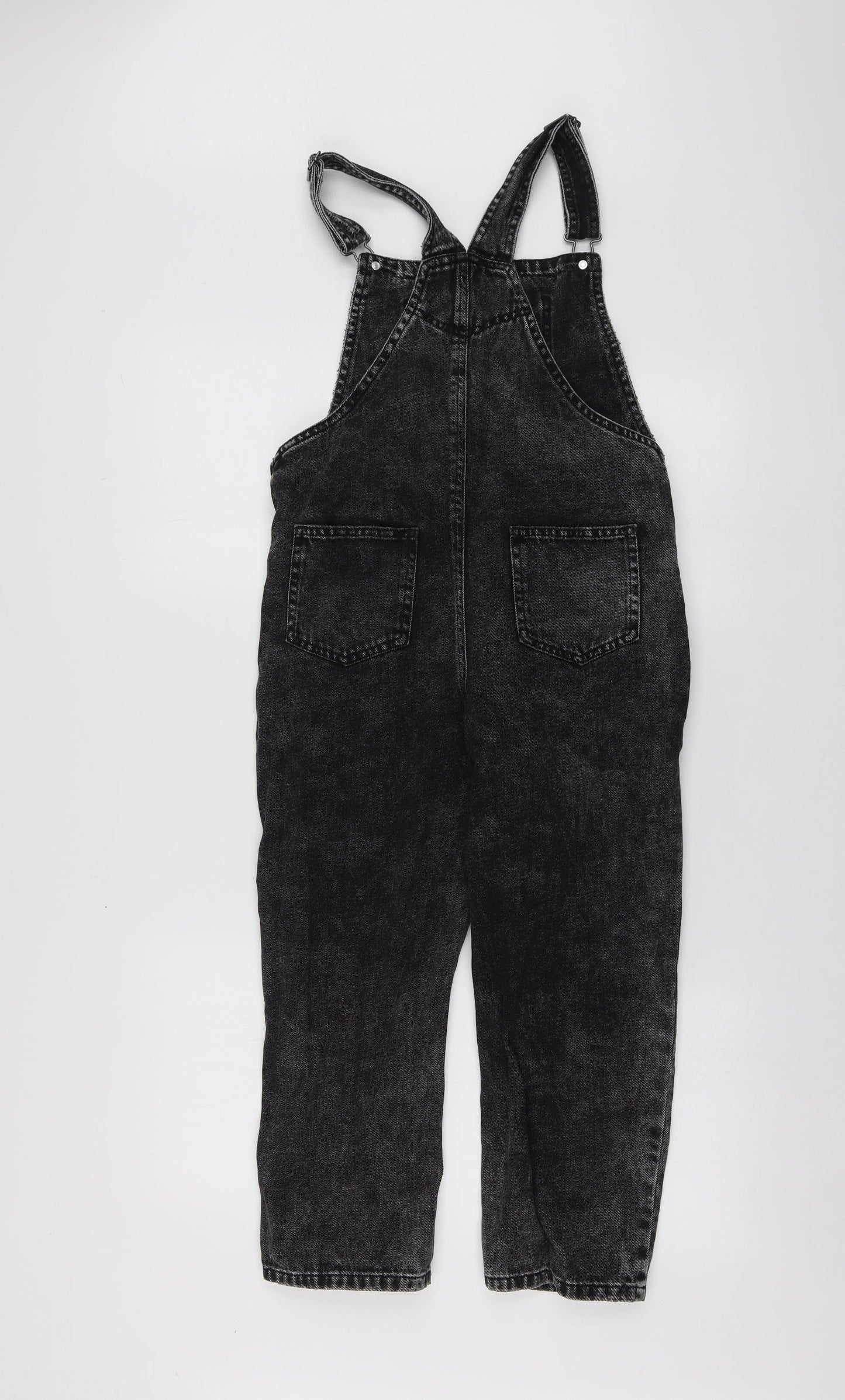 NEXT Boys Grey  Cotton Dungarees Trousers Size 10 Years  Regular