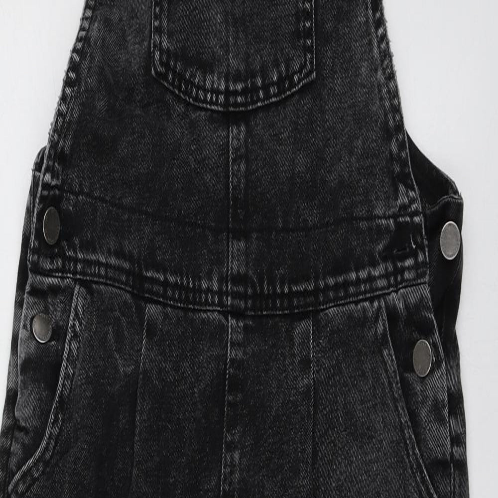 NEXT Boys Grey  Cotton Dungarees Trousers Size 10 Years  Regular