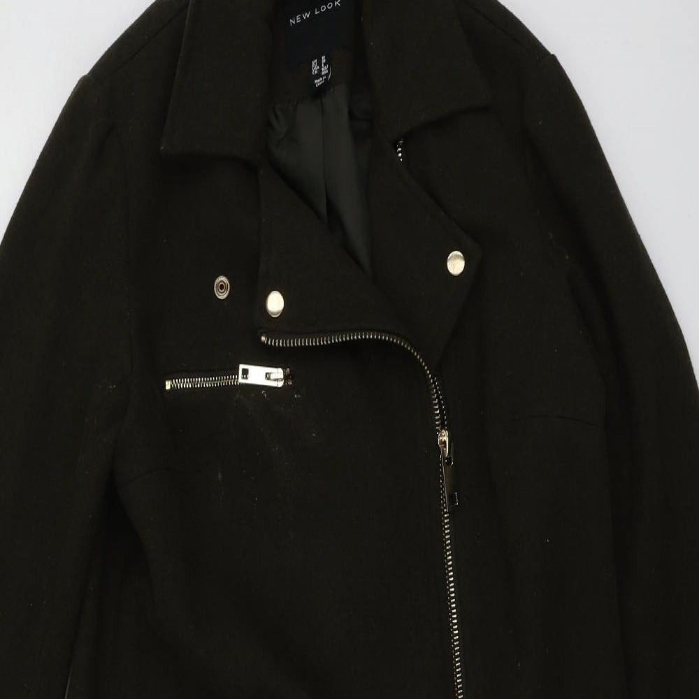 New Look Womens Green   Pea Coat Jacket Size 10