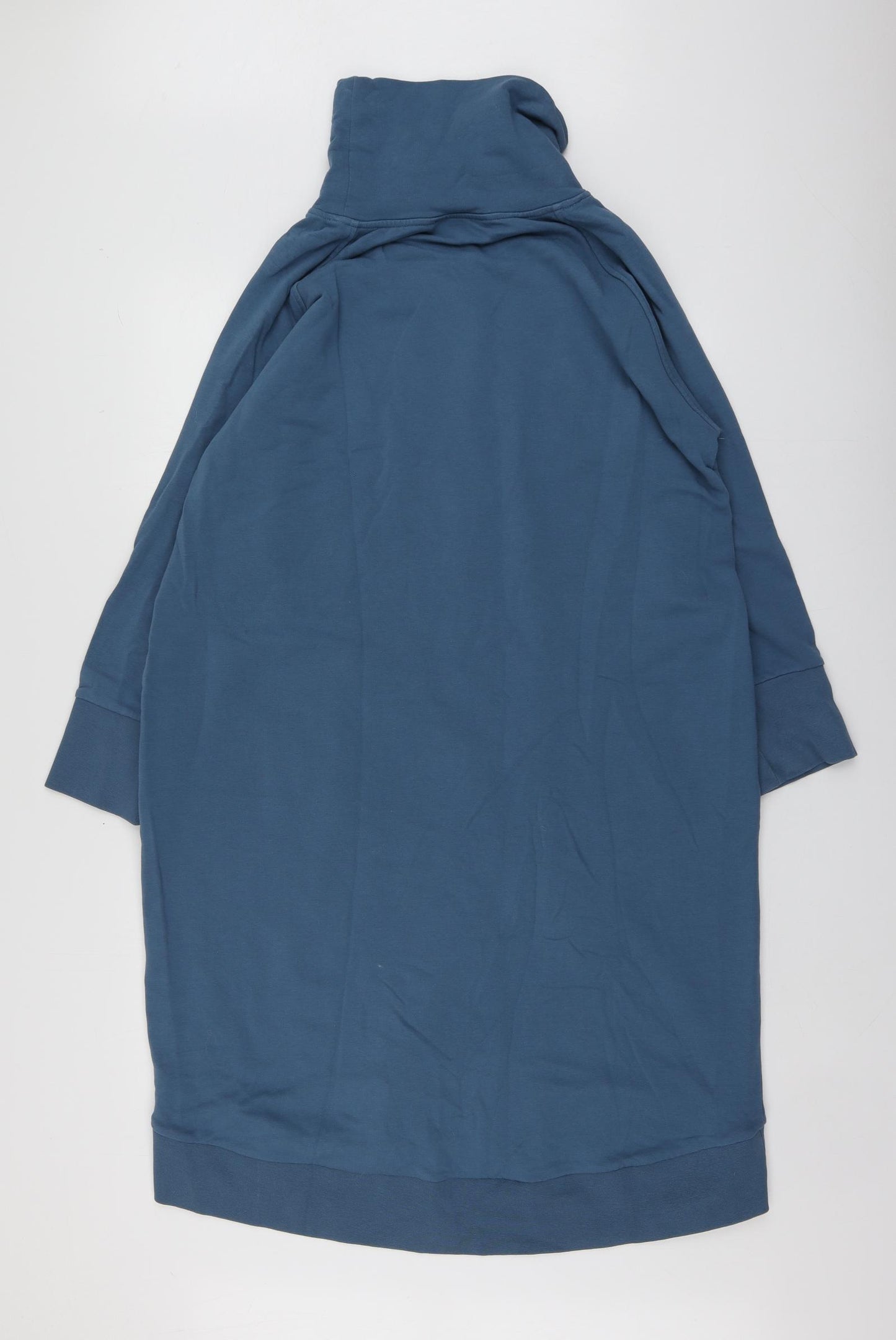 Carolyn Donnelly Womens Blue  Cotton A-Line  Size M  Roll Neck