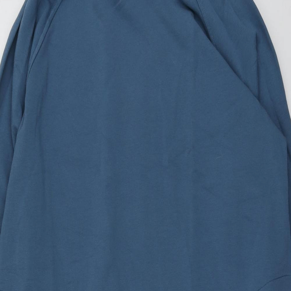 Carolyn Donnelly Womens Blue  Cotton A-Line  Size M  Roll Neck