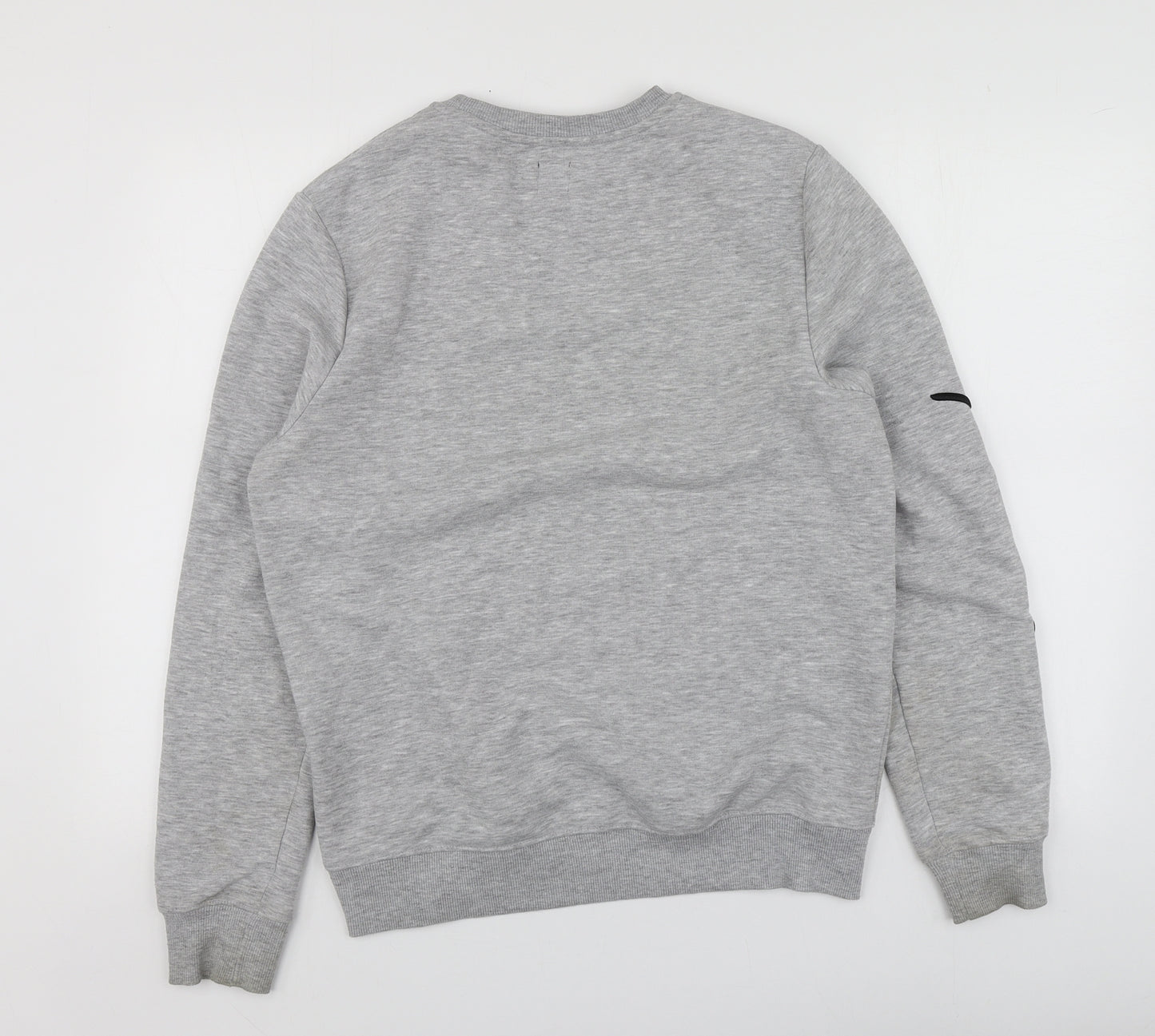 River Island Mens Grey  Polyester Pullover Hoodie Size S